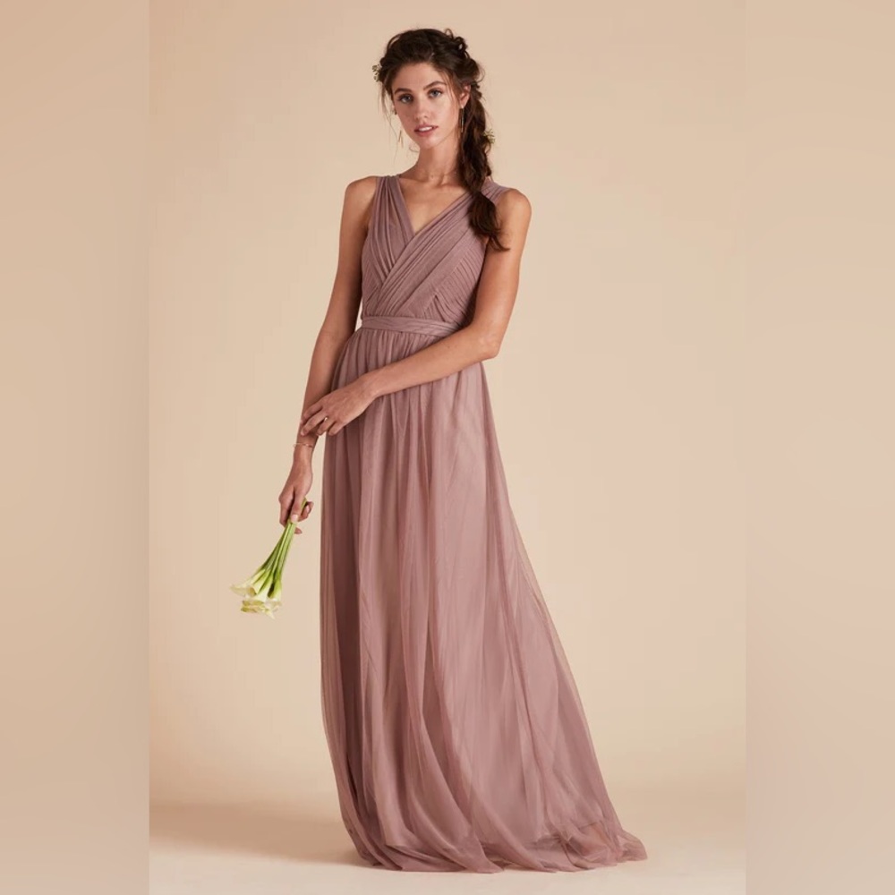 Birdy Grey CHRISTINA CONVERTIBLE DRESS TULLE SANDY MAUVE NEW NWT MEDIUM WEDDING - Picture 2 of 6